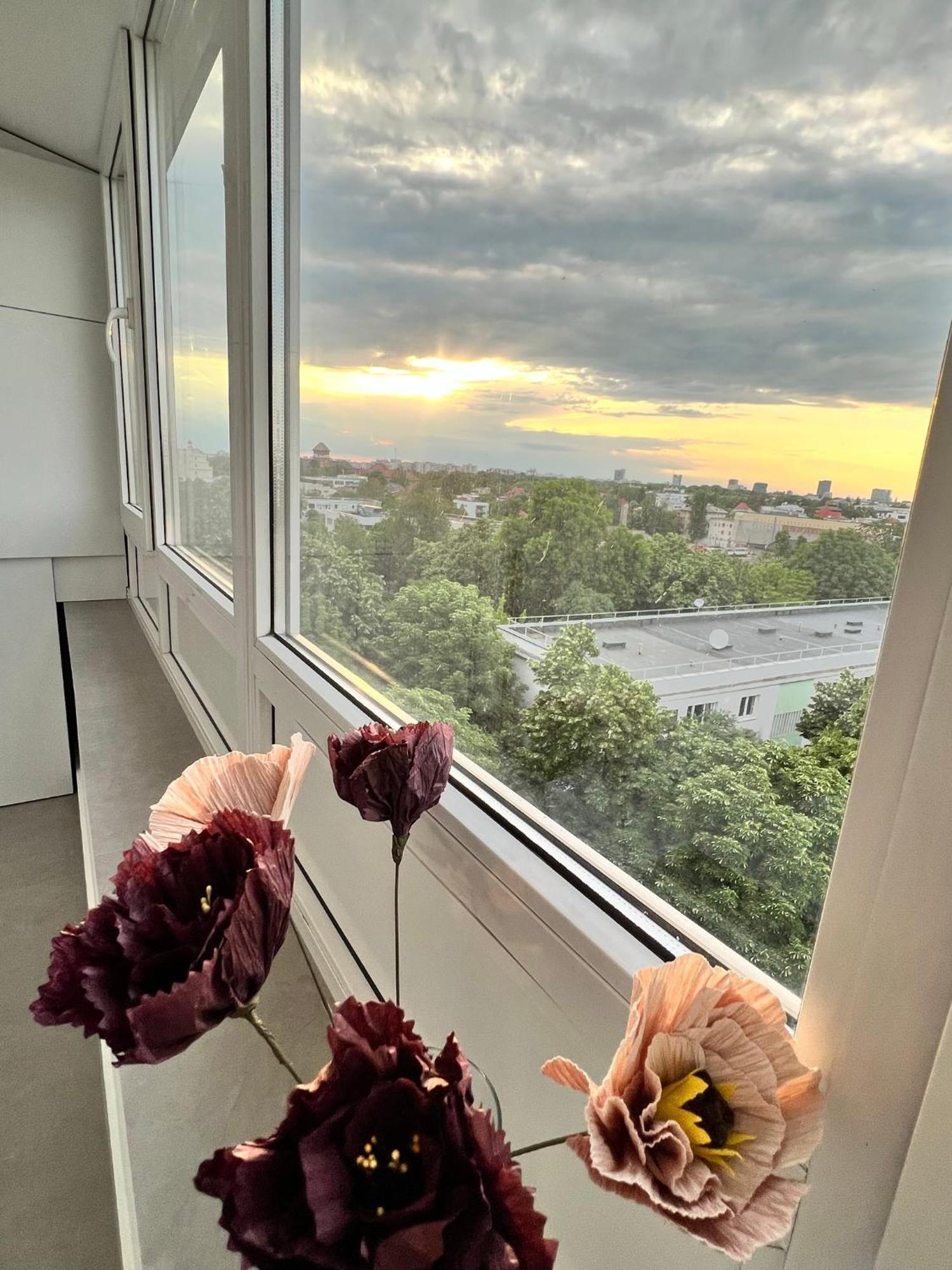 Spectacular View Over The City - Dorobanti Studio Lejlighed Bukarest Eksteriør billede